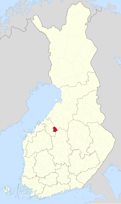 Location of Lestijärvi in Finland