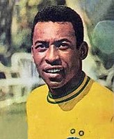 Pelé trading card from de Mexico 70 series issue by Panini