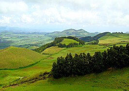 het binnenland van São Miguel