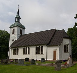 Hällestads kyrka i augusti 2010