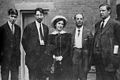 Image 30Strike leaders at the Paterson silk strike of 1913. From left, Patrick Quinlan, Carlo Tresca, Elizabeth Gurley Flynn, Adolph Lessig, and Bill Haywood.