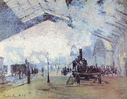 Arrival of the Normandy Train, Gare Saint-Lazare, 1877, The Art Institute of Chicago