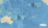 All ecoregions within the Oceanian realm