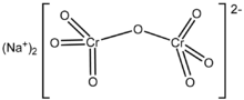 Sodyum bikromatın iskelet formülü