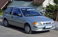 Subaru Justy 3-door hatchback (facelift, Europe)