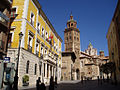 Ayuntamiento y Catedral de Teruel.