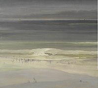 Leon Dabo, The Seashore, ca. 1900; Oil on masonite; 76.8 x 86.4 cm