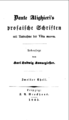 Dante: Prosaische Schriften →Index