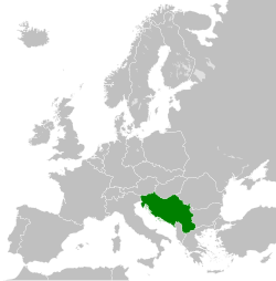 Location of Социјалистичка Федеративна Република Југославија