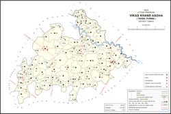 Map of Asoha CD block