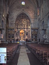 Het altaar in de Katholieke kerk São Francisco