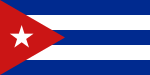 Bandera de Selecció de futbol de Cuba