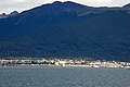 Puerto Williams desde el canal Beagle.