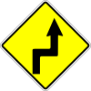 Double sharp curve first to the right