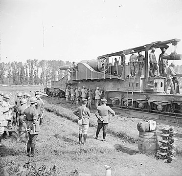 Canon de 320 mm modèle 1870/93, Eisenbahngeschütz im August 1917 bei Thierville-sur-Meuse