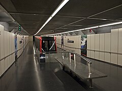 The funicular platforms