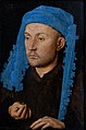 Man met de blauwe kaproen, Jan van Eyck