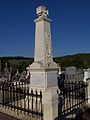 Le monument aux morts à Grézet (octobre 2015).