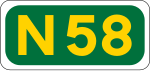 N58 road shield}}