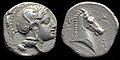 Silver hemidrachm of Pharsalos struck 450-400 BC