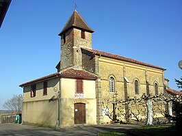 Kerk en gemeentehuis in Arthez-d'Armagnac