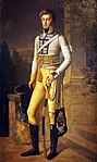 Målning av Wilhelm Putbus iklädd uniform m/1802 för en kornett vid regementet. Målning från ca 1802 av okänd.