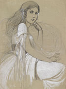 Jaroslava Mucha by Alfons Mucha