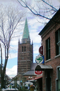 Nederweert by centrum mens Sint-Lambertuskerk blev renoveret.