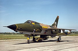 Republic F-105D with full bomb load