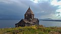 Sevanavank church on the shore of Lake Sevan