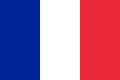 Drapeau tricolore bleu-blanc-rouge.