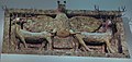 Room 56 - Sculpture of the god Imdugud, lion-headed eagle surmounting a lintel made from sheets of copper, Temple of Ninhursag at Tell al-`Ubaid, Iraq, c. 2500 BC