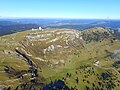 La Dôle, Luftaufnahme. Rechts die Pointe de Poêle Chaud