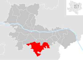 Poloha obce Sieghartskirchen v okrese Tulln (klikacia mapa)