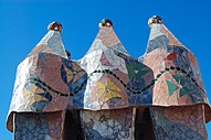 Chemineas da Casa Batlló, de Gaudí