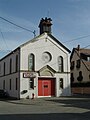 Synagogue transformée aujourd'hui en hangar pour les pompiers