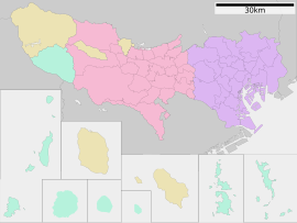 Sơ đồ hành chính thủ đô Tokyo