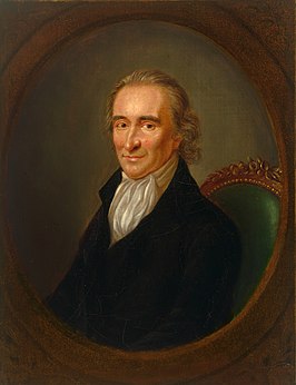 Thomas Paine. Schilderij van Laurent Dabos ca. 1792.