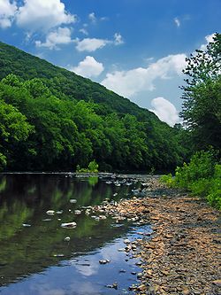 The Schuylkill River in West Brunswick Township