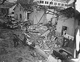 The aftermath of the bombing