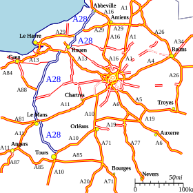 Carte de la route.