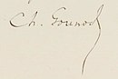 Signature de Charles Gounod