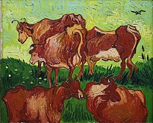 Las vacas por Vincent van Gogh