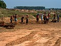 Mudbrick is still used today, as seen here in the Romania Danube River Delta.