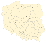 Sejm constituency distribution map