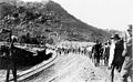 Image 28Armed vigilantes deport striking copper miners during the Bisbee Deportation in Bisbee, Arizona, July 12, 1917.