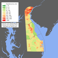 Image 2The population density map for Delaware (from Delaware)