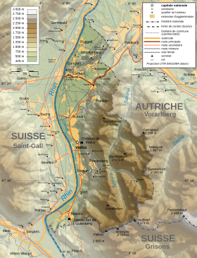 carte : Géographie du Liechtenstein