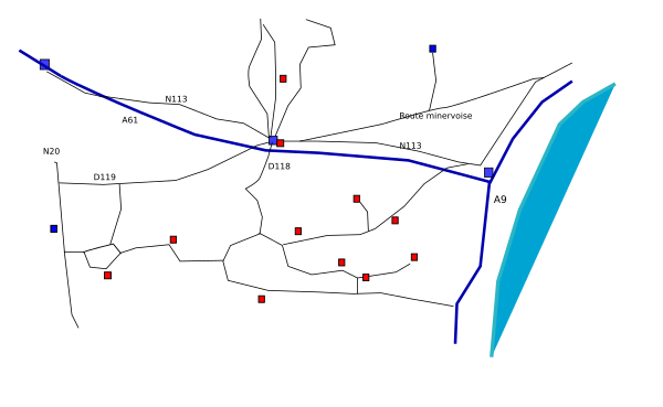 Mapa dels castells càtars