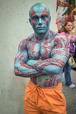 Cosplayer als Drax, SDCC 2015